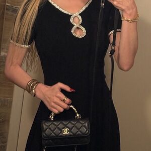 Sandro flare dress like new price $ 950 super chic